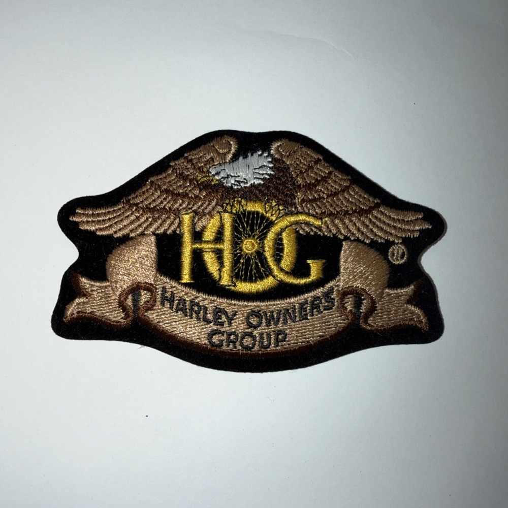 Harley-Davidson HOG Patch Eagle Logo Harley Owners Group Embroidered Vintage